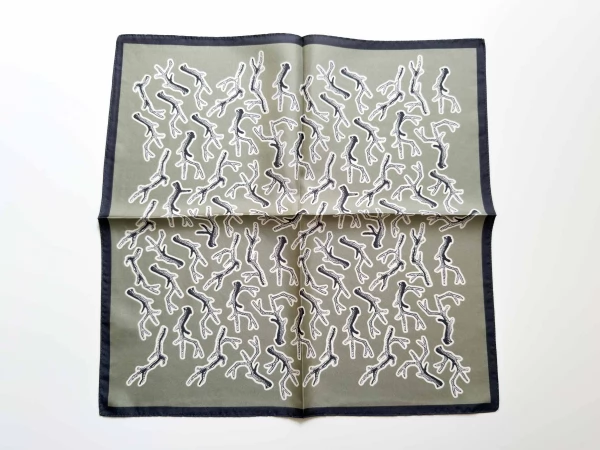 Платок шовковий Ermenegildo Zegna 40x40 см арт. 17547